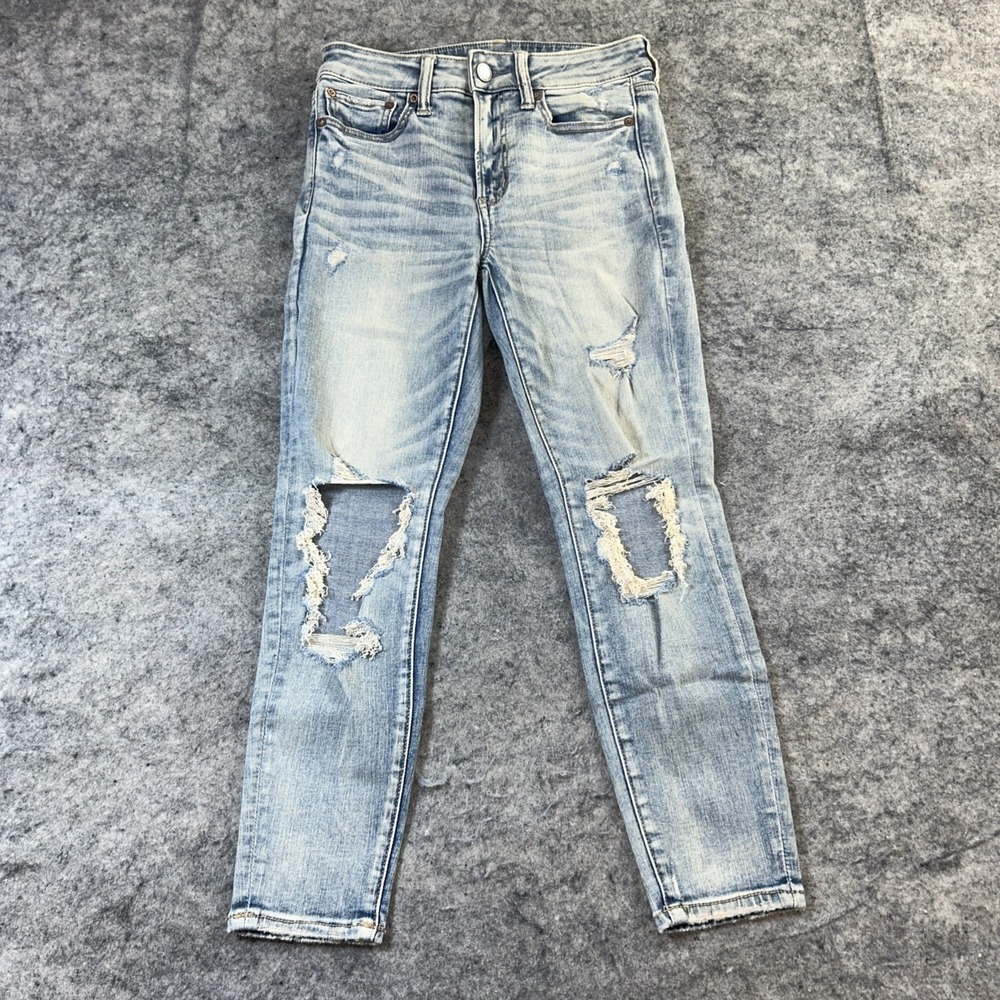 American Eagle Outfitters Jeans Women's 6 Light Blue Denim High-Rise Jegging